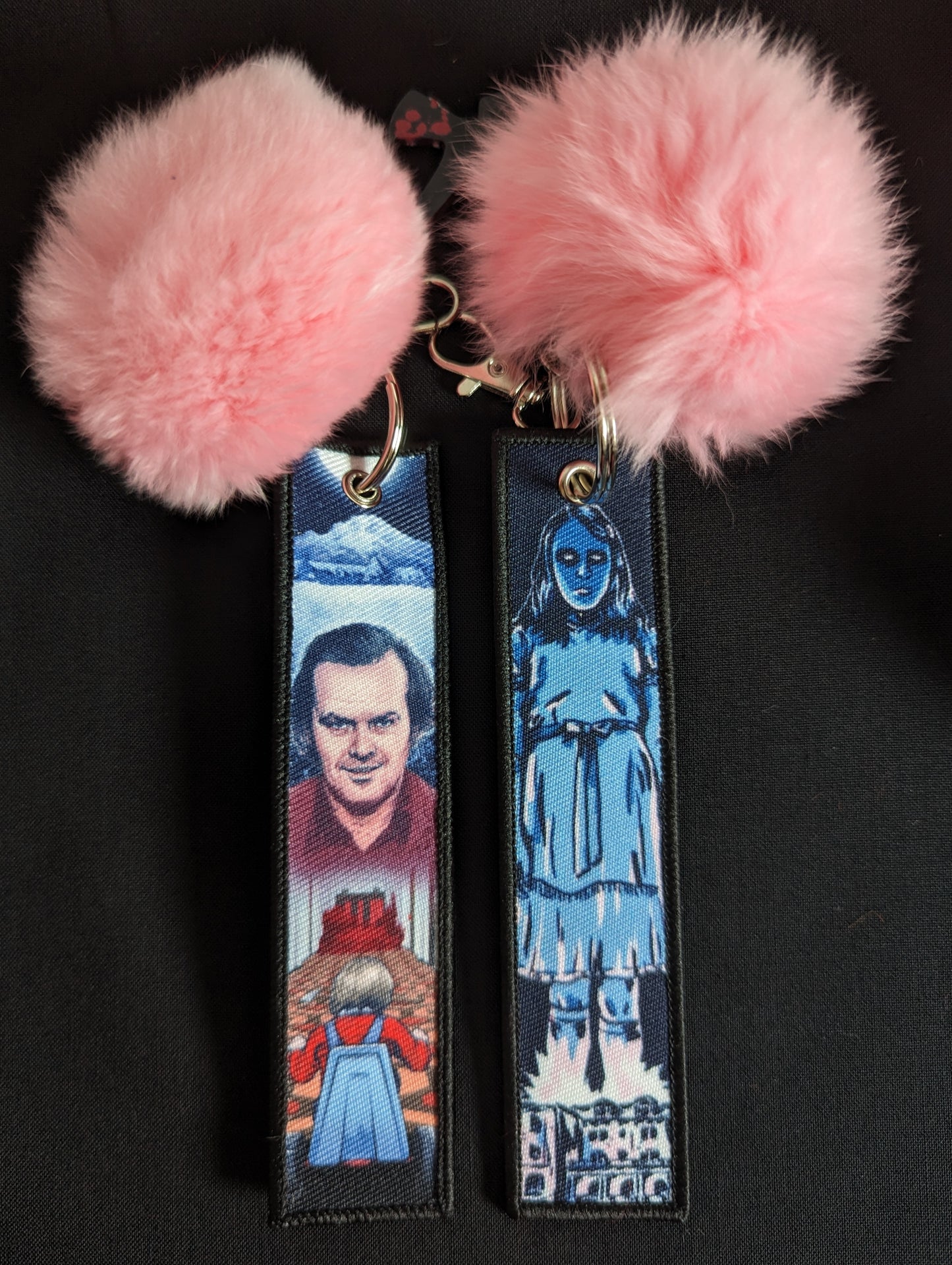 The Shining Pink Pom pom Keychain