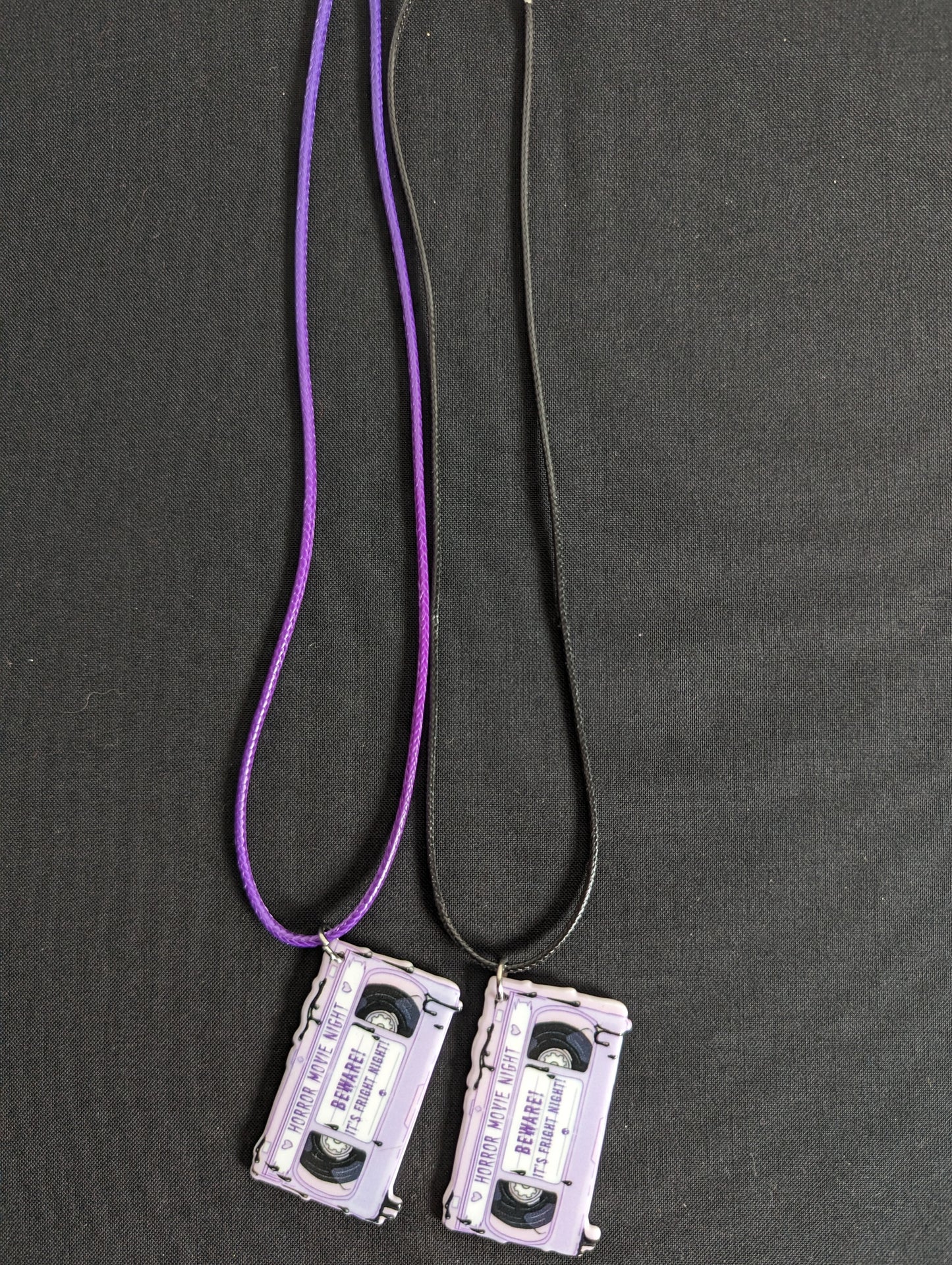 Horror Video Tape Cord Necklace