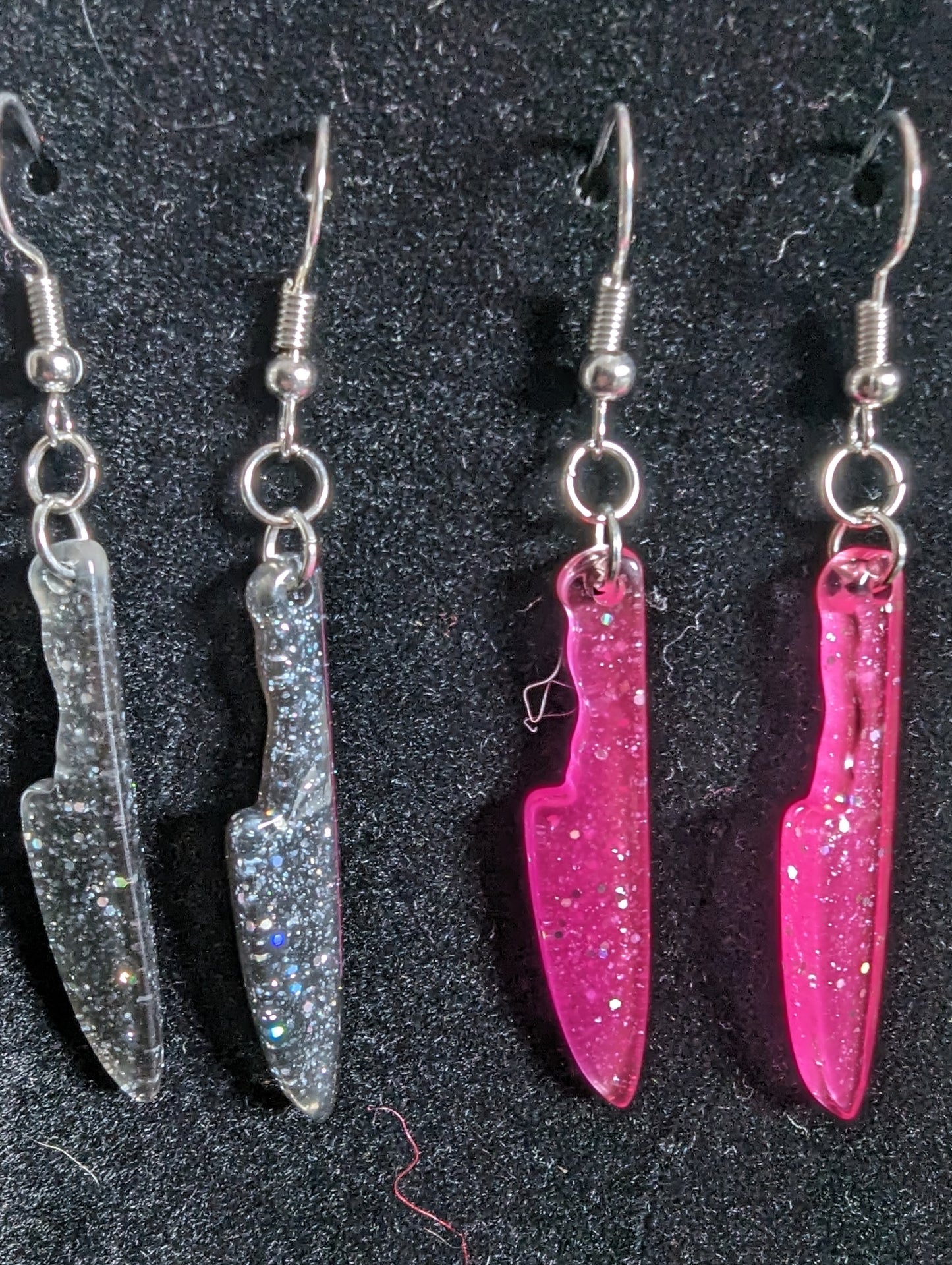 Knife Glitter Earrings