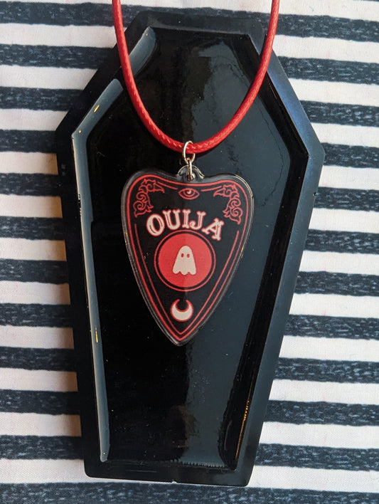 Ouija Red Ghost Necklace