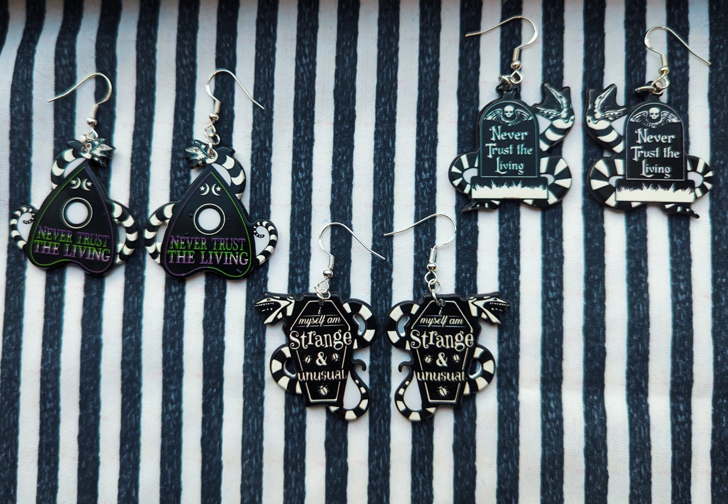 Beetlejuice Earrings