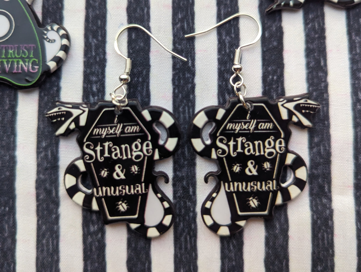 Beetlejuice Earrings