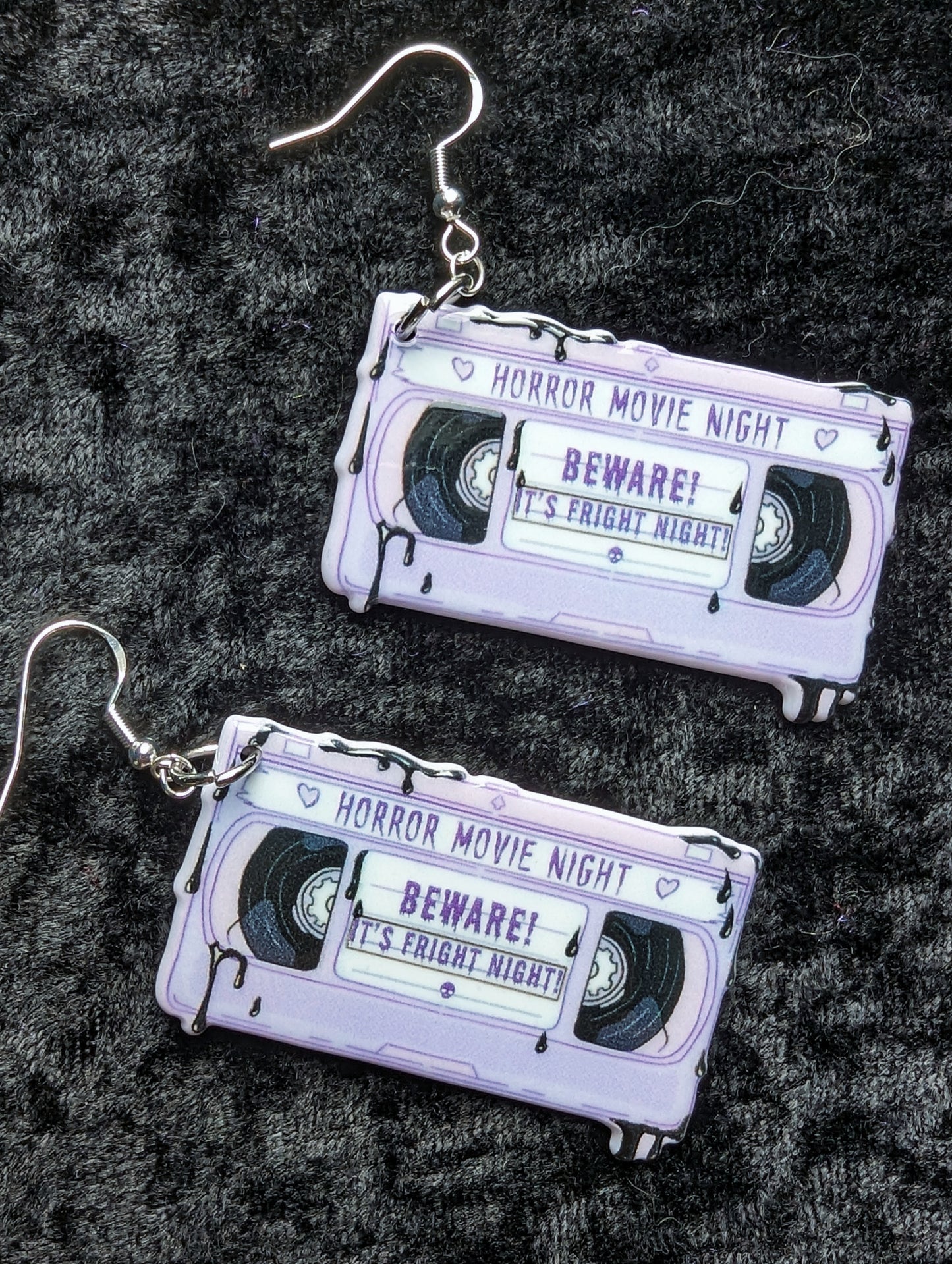 Horror Video Tape Earrings