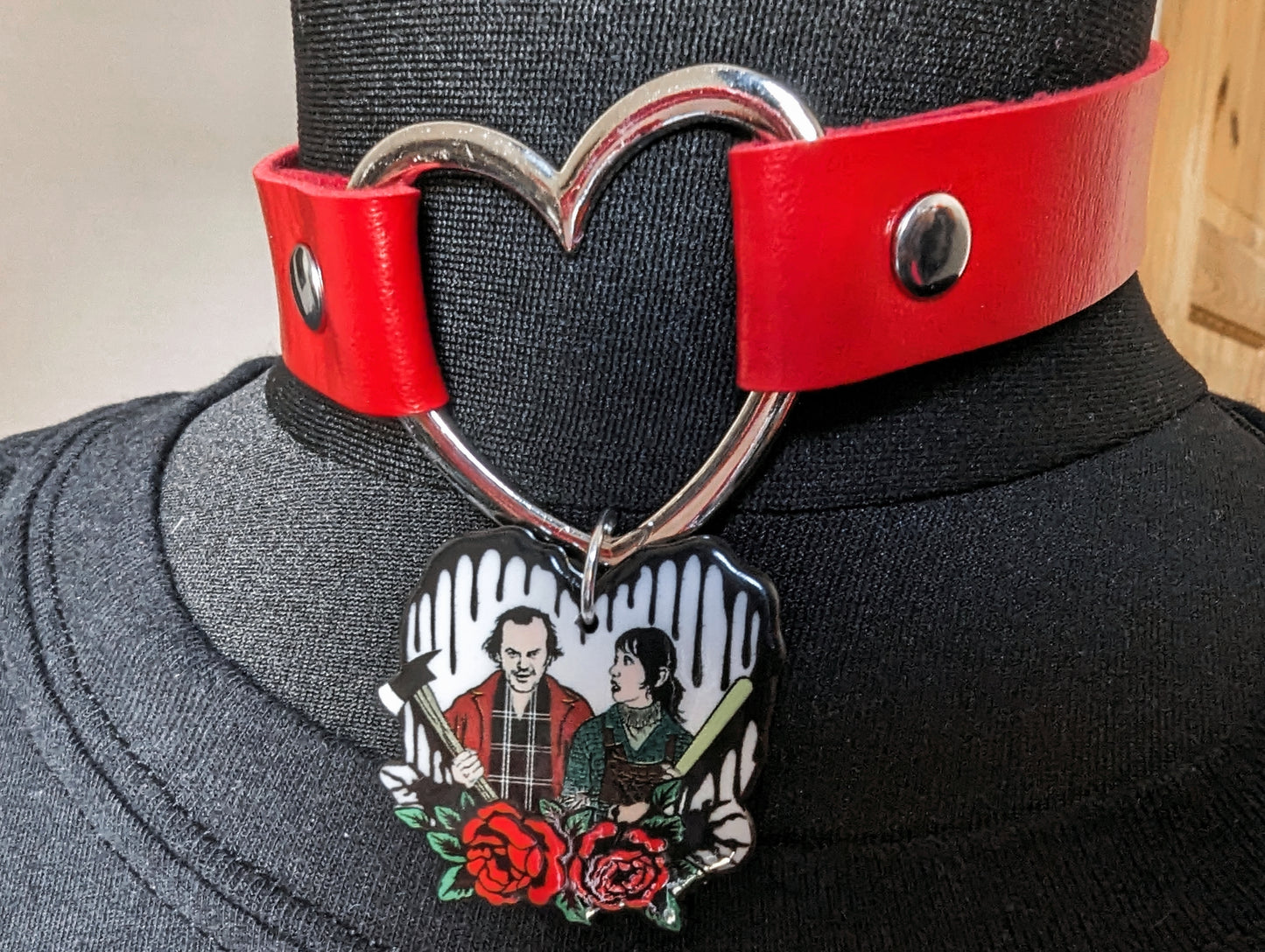 Horror Couple Heart Choker