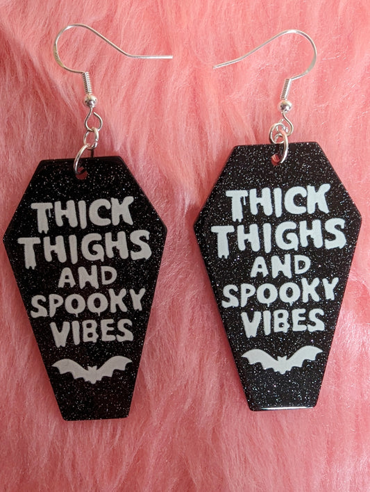 Thick Thighs and Spooky Vibes Earrings