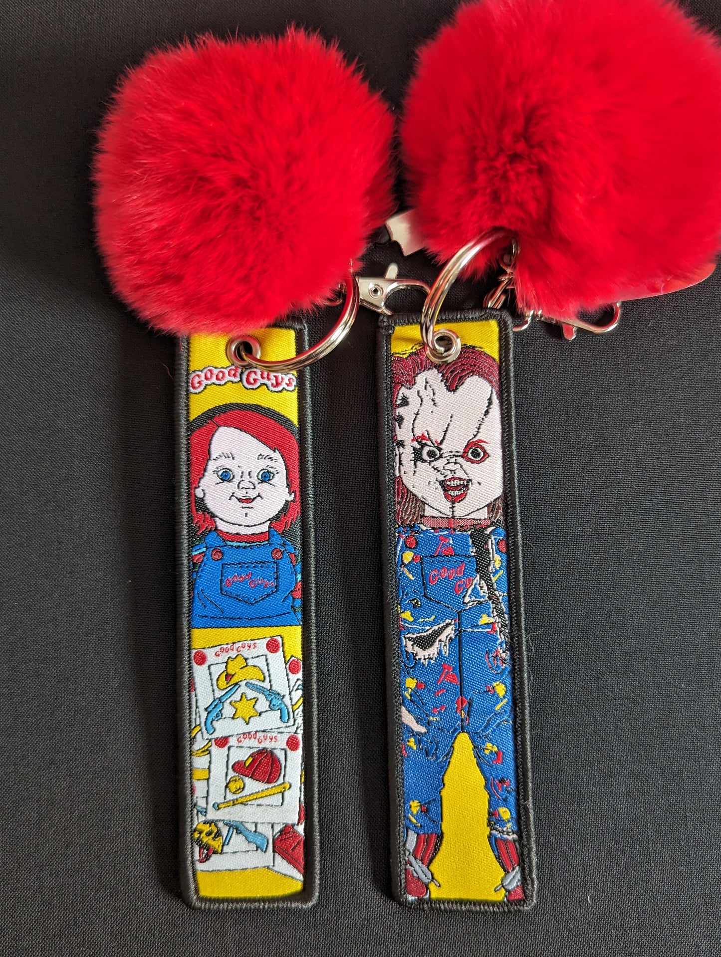 Chucky Pom Pom Keychain