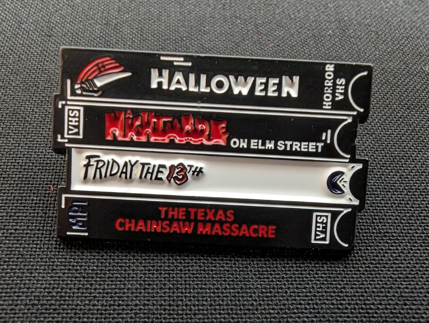 Horror Classics VHS Pin Badge