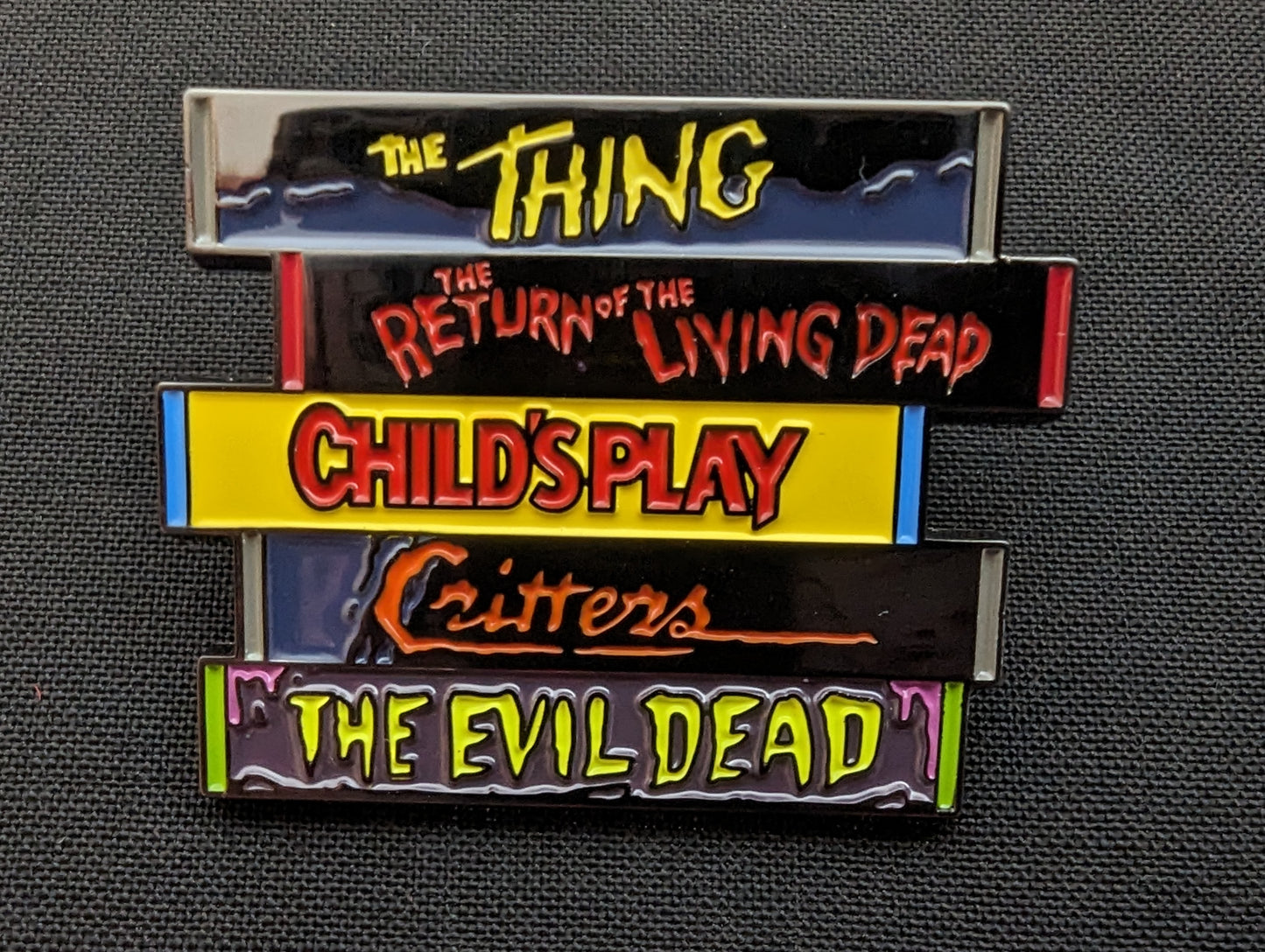 Horror Classics VHS Pin Badge