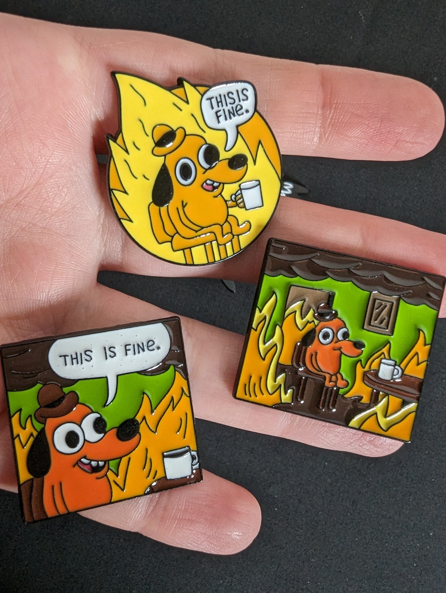 Dog Meme Pin Badge