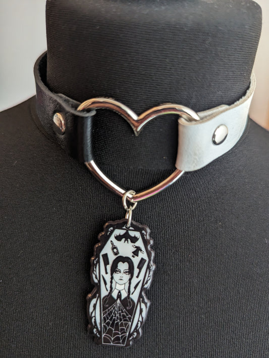 Wednesday Coffin Heart Choker