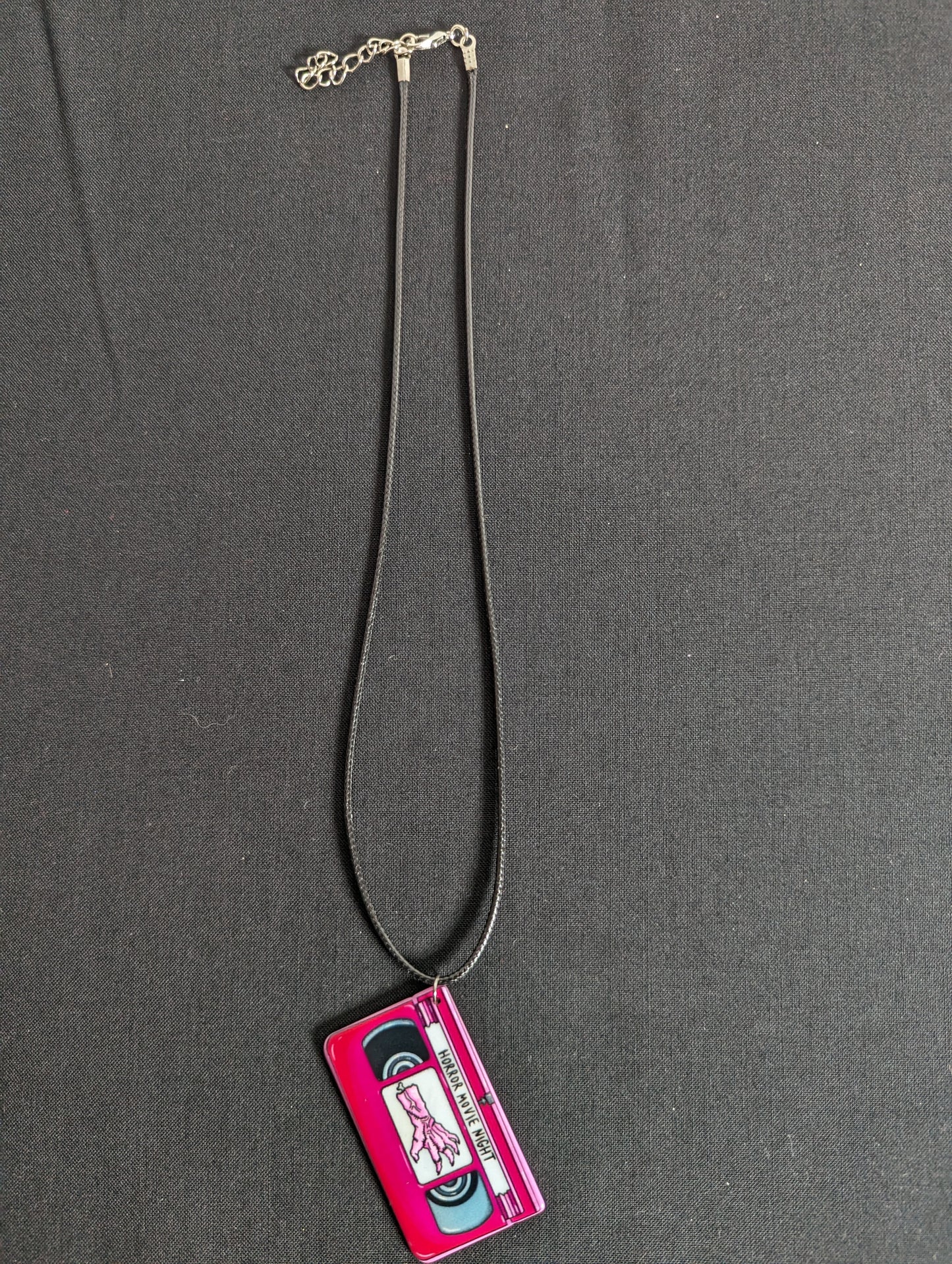 Horror Video Tape Cord Necklace