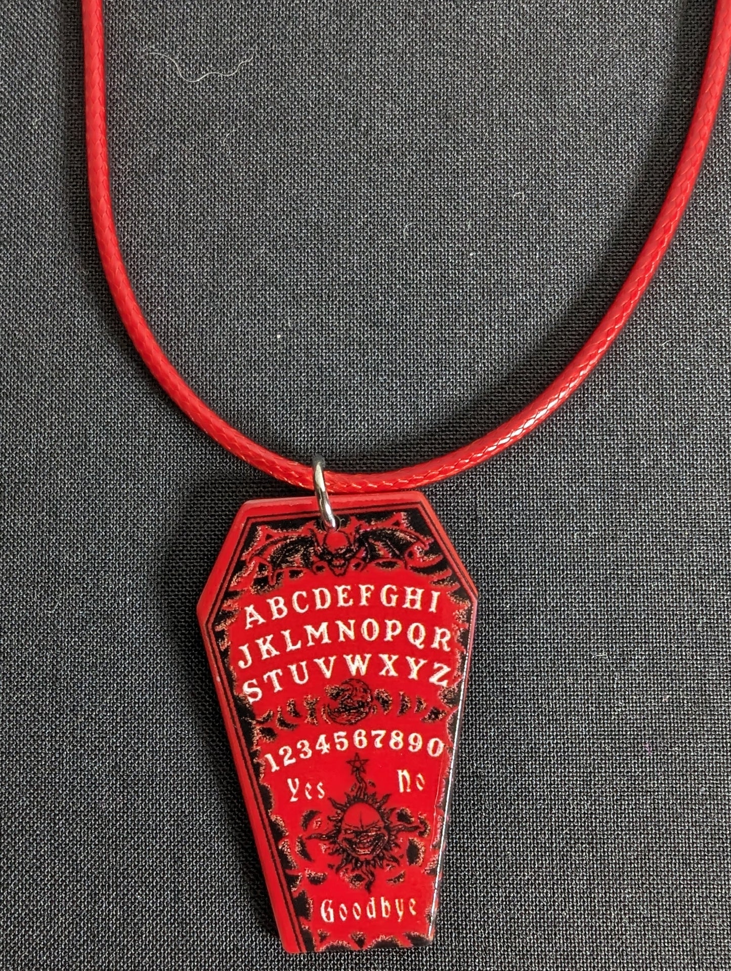 Ouija Coffin Cord Necklace