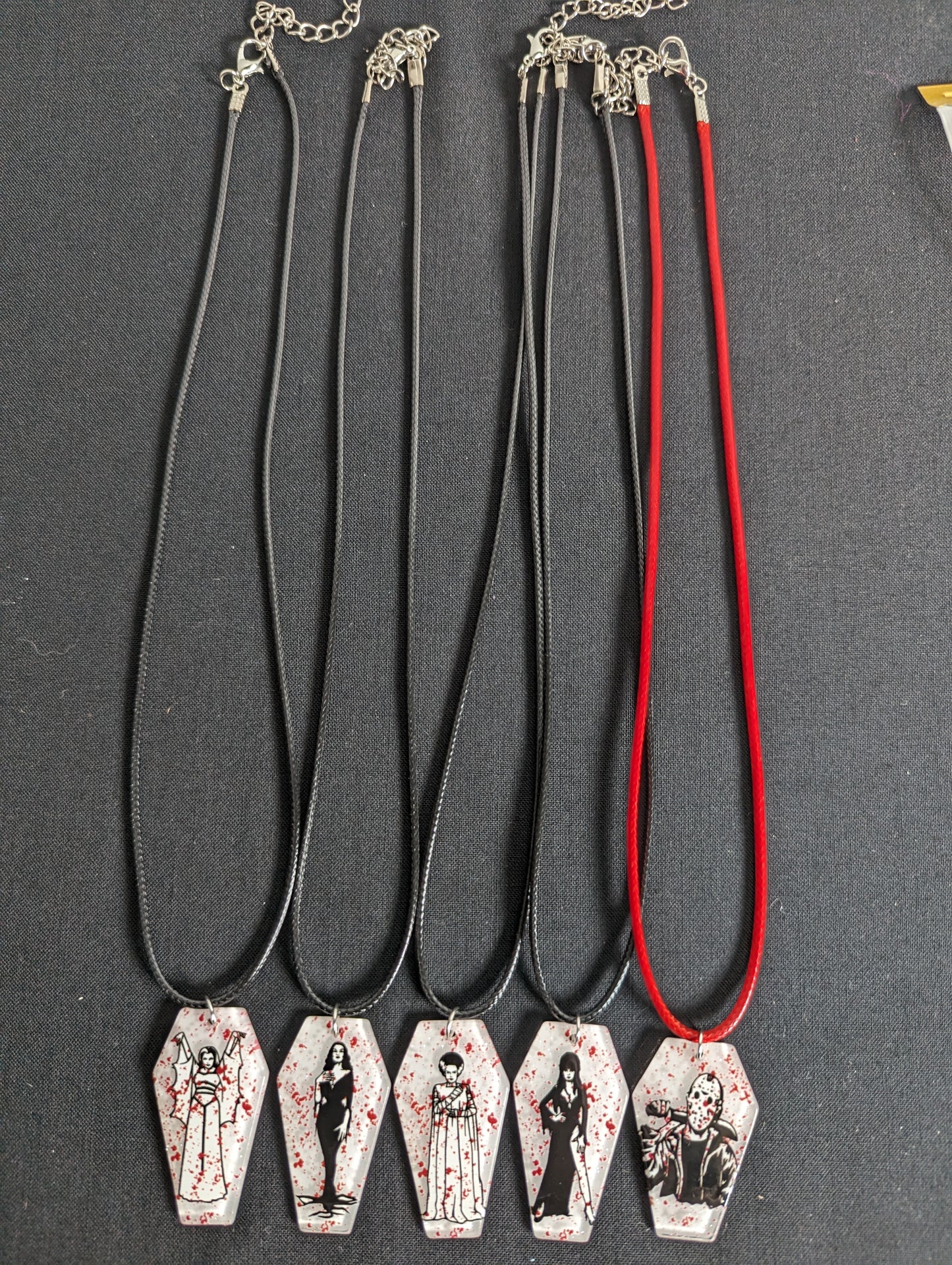 Coffin Character Cord Necklace