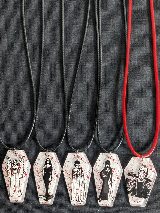 Coffin Character Cord Necklace