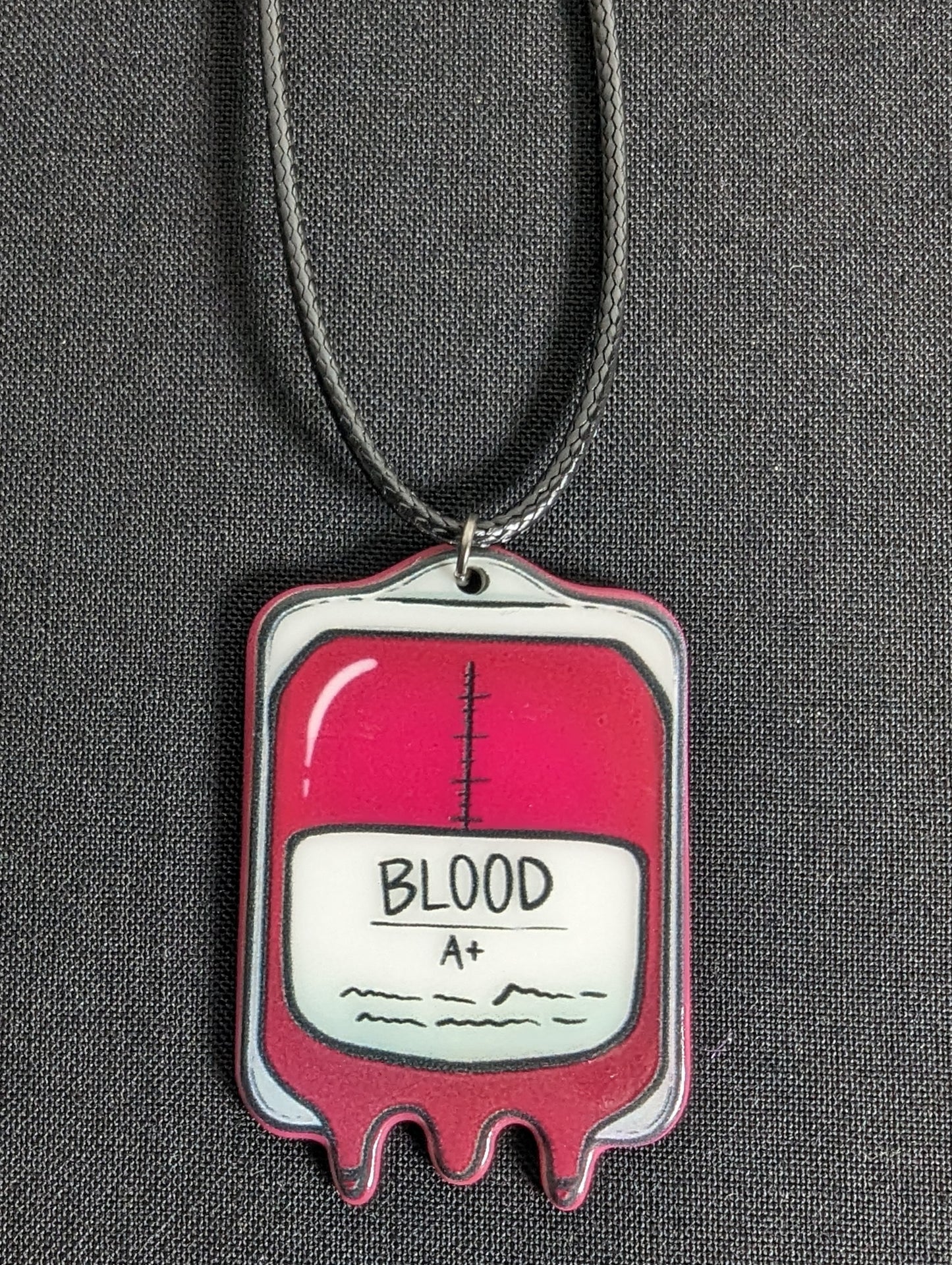 Blood Bag Cord Necklace