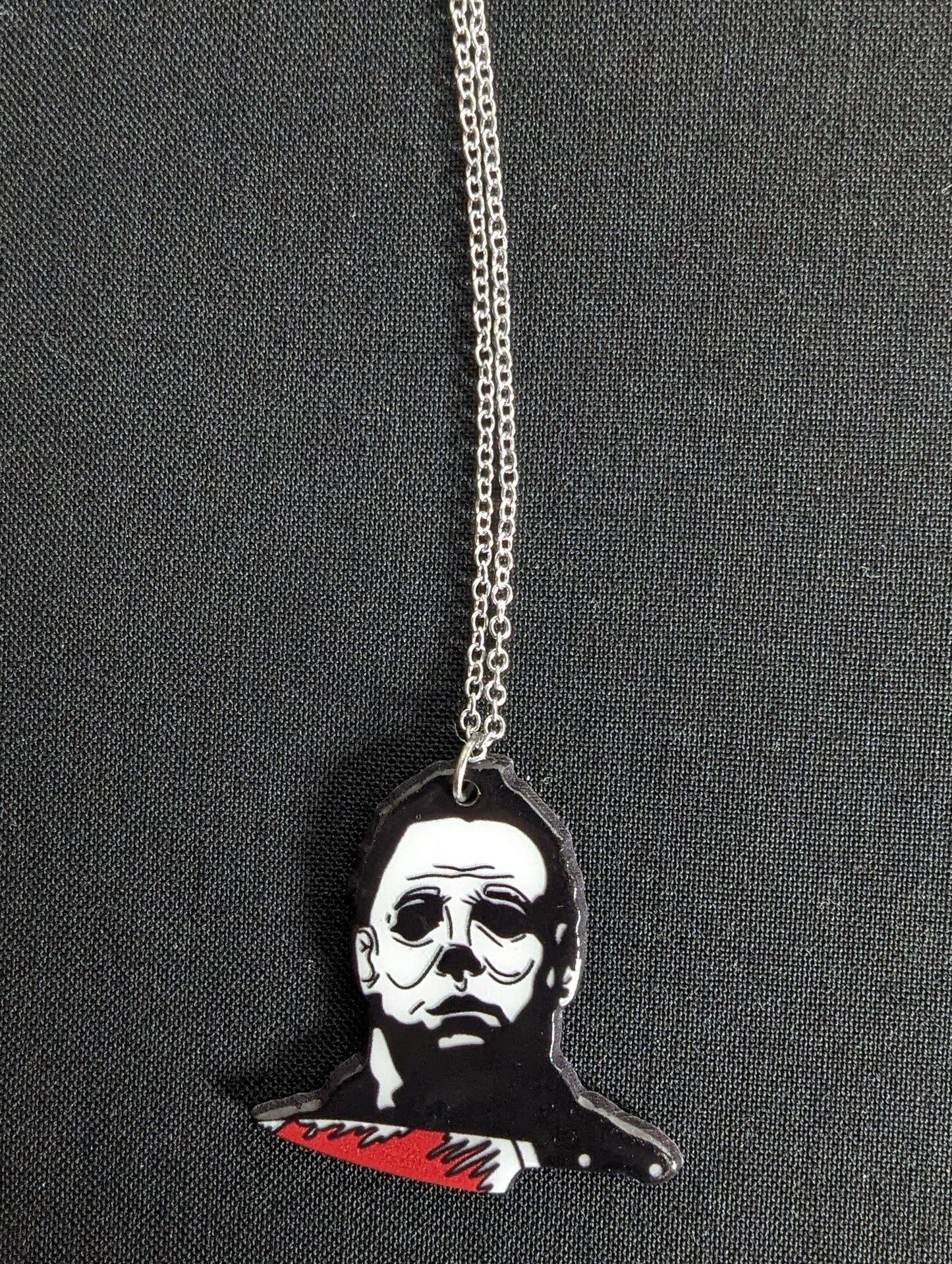 Michael Myers Silver Necklace