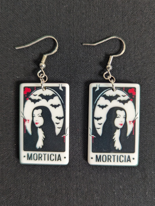 Morticia Tarot Earrings