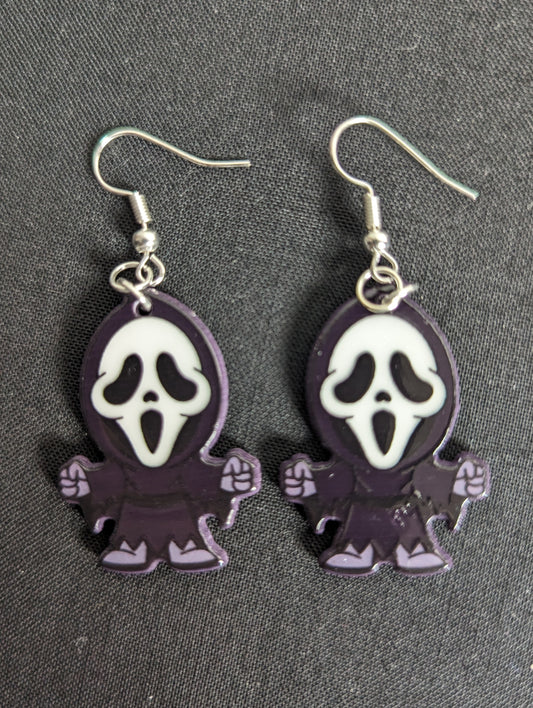 Chibi Ghostface Earrings