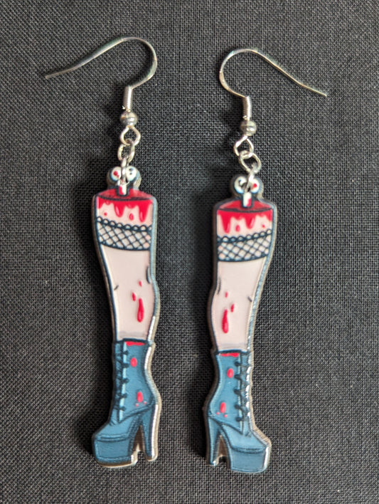 Bloody Leg Earrings