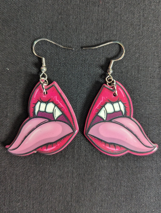 Vampire Teeth Earrings