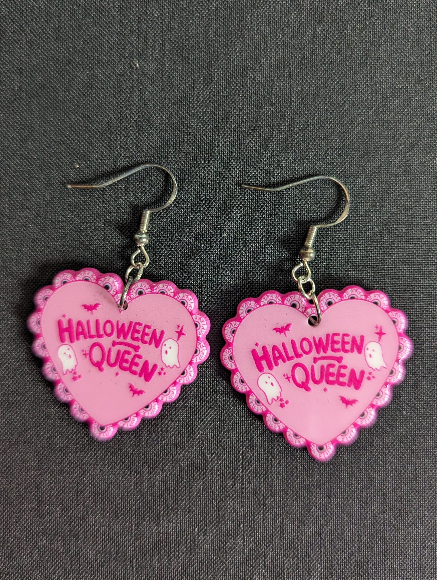 Pink Heart Earrings