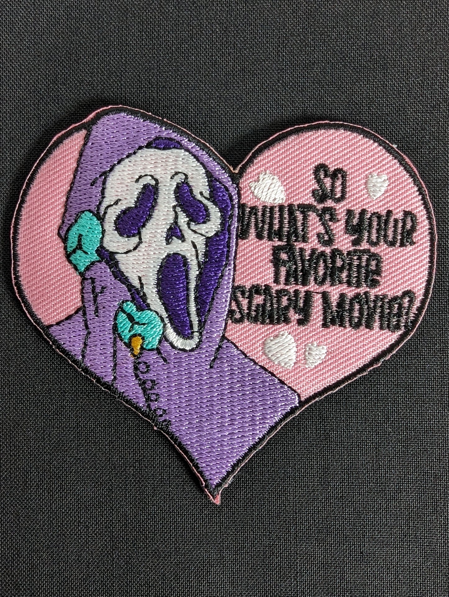 Ghostface Heart Patch