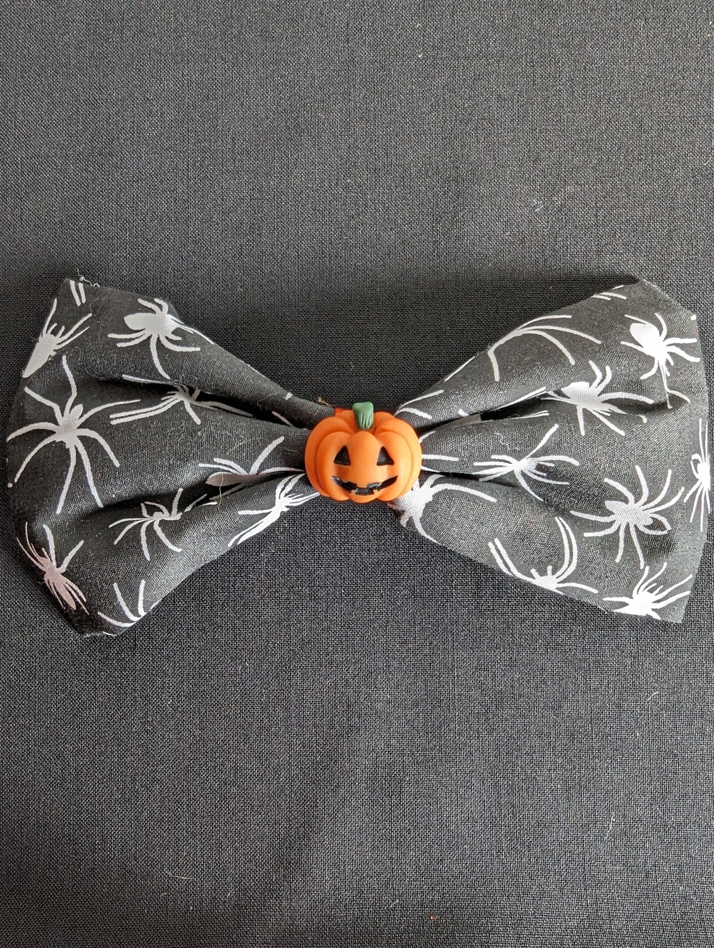 Spider Pumpkin Hair Bow