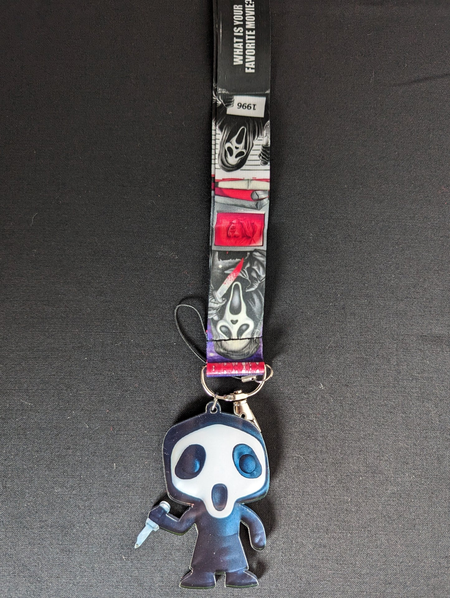 Ghostface Character Lanyard