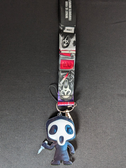 Ghostface Character Lanyard