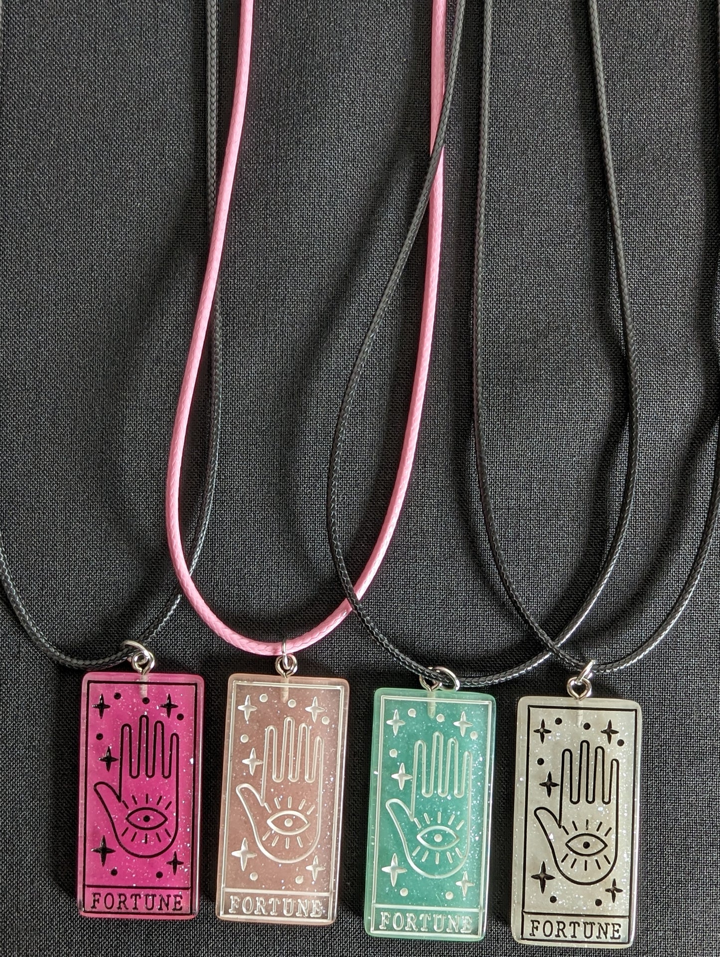 Fortune Glitter Tarot Cord Necklace