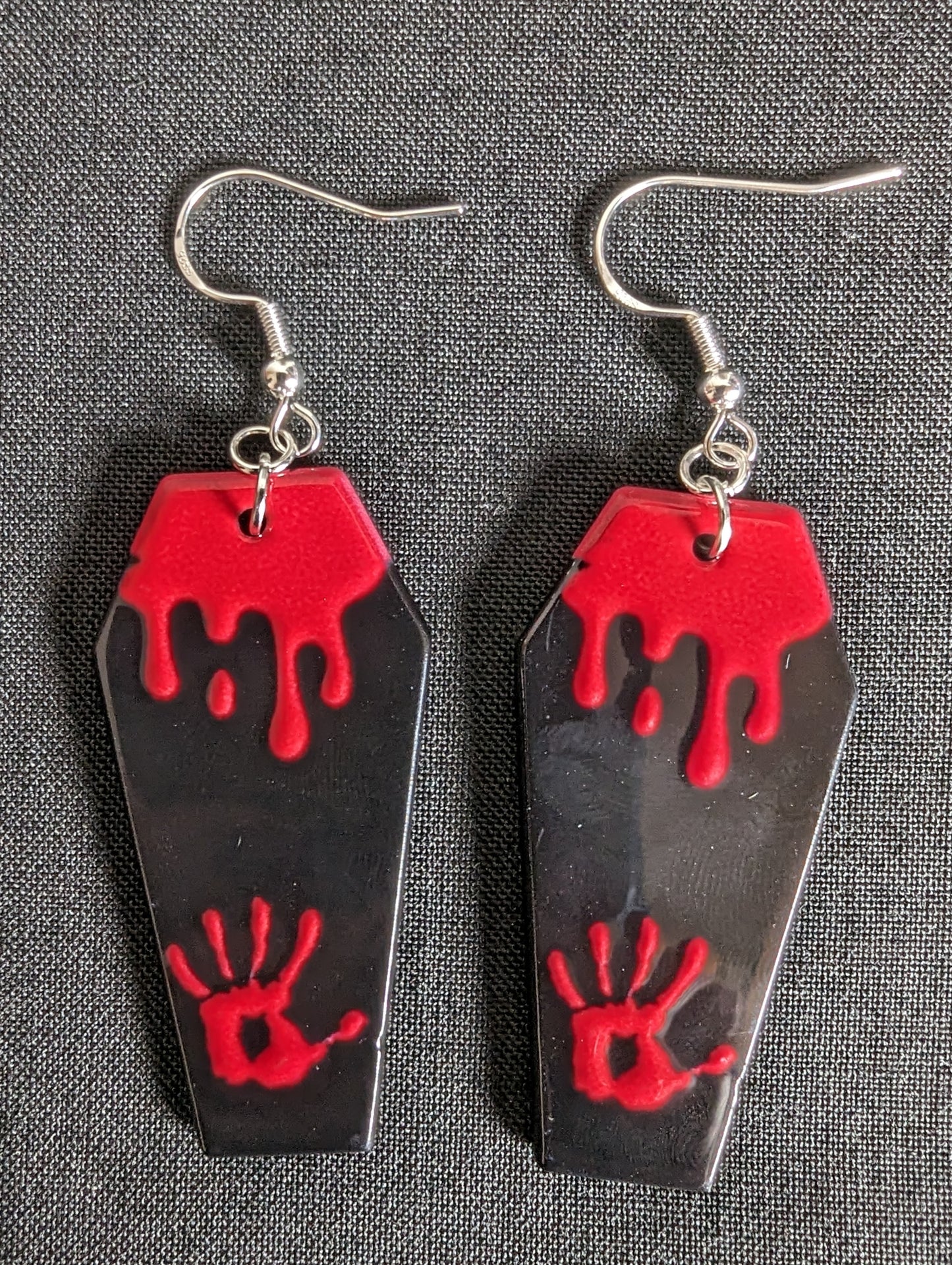 Bloody Coffin Earrings