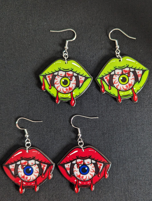 Vampire Eyeball Earrings