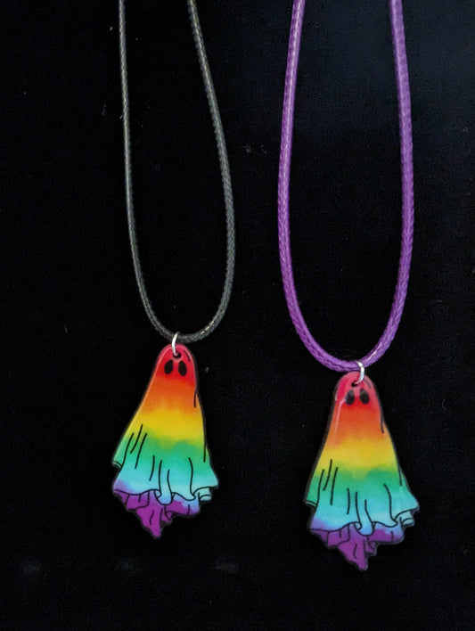 Rainbow Ghost Necklace