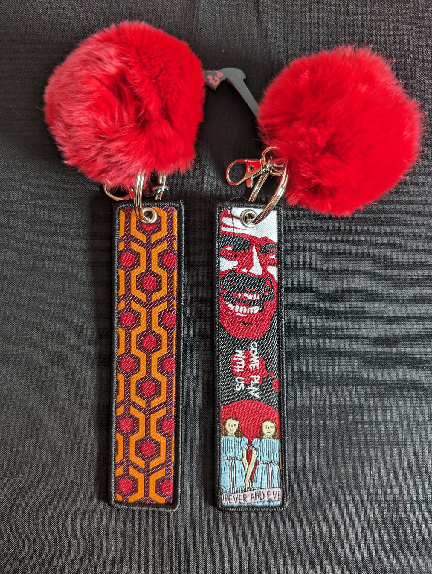 The Shining Red Pom Pom Keychain