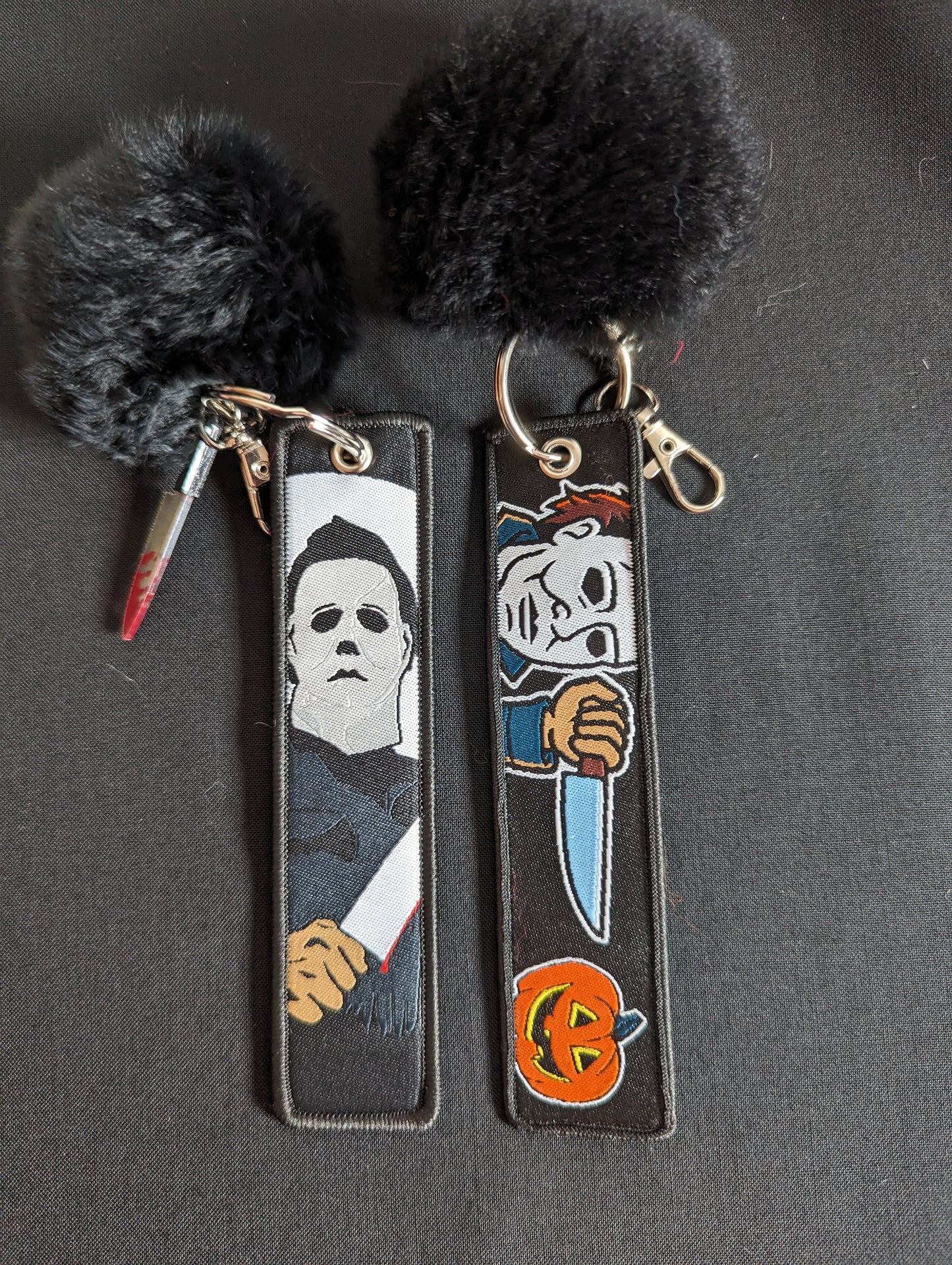 Michael Myers Pom Pom Keychain