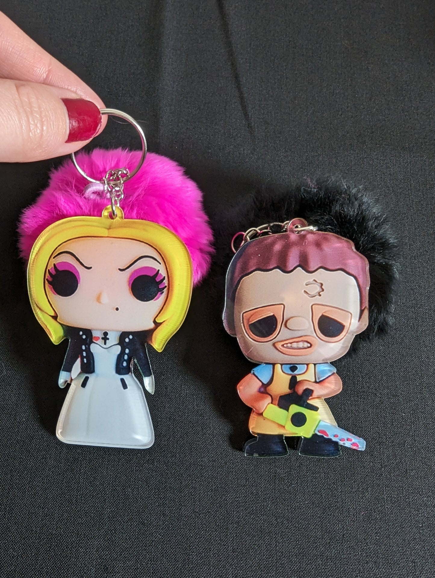 Character Pom Pom Keyring (large)