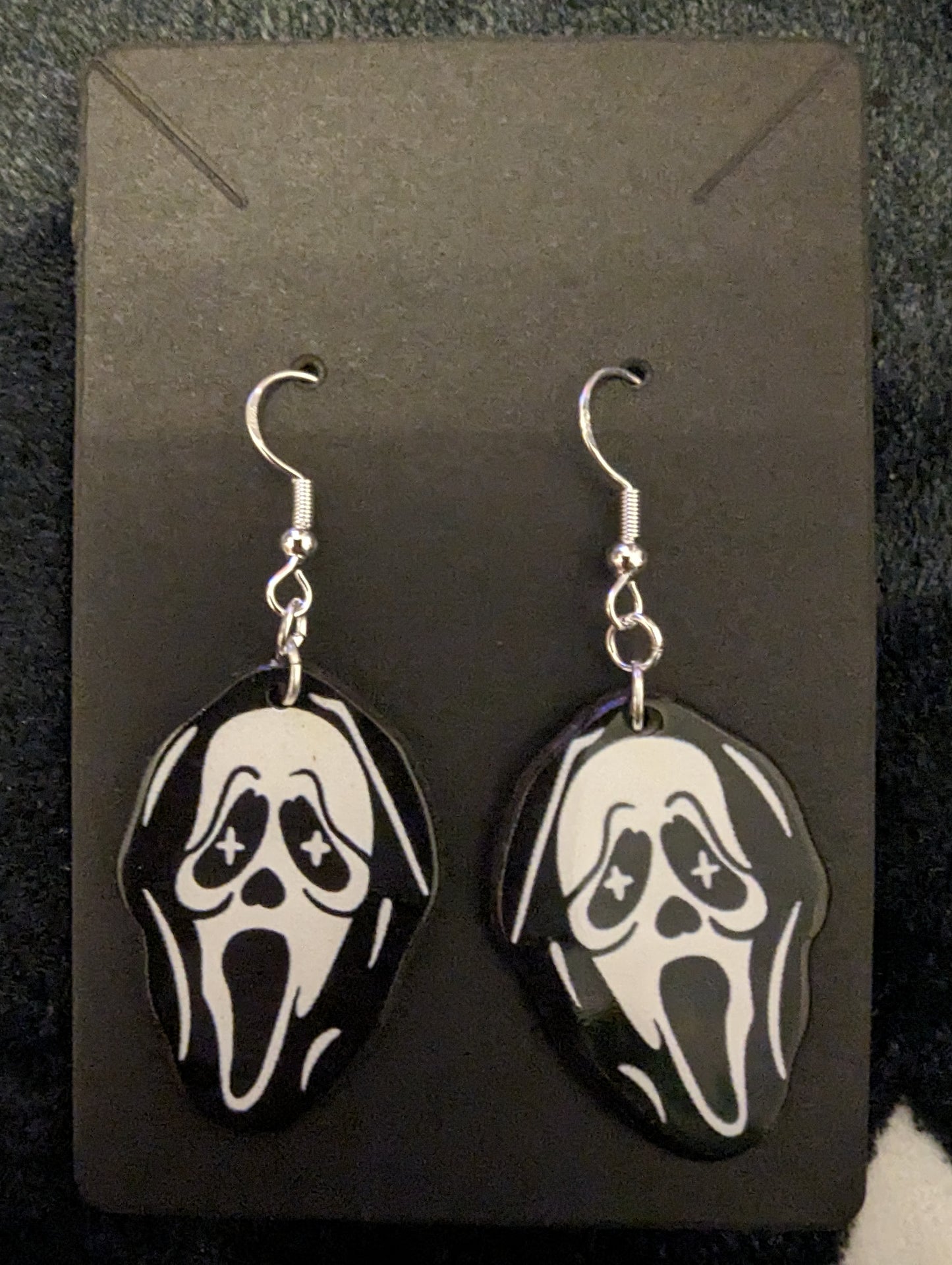 Ghostface Head Earrings