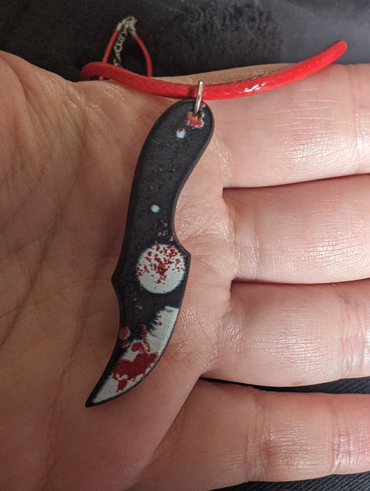 Switch Blade Cord Necklace