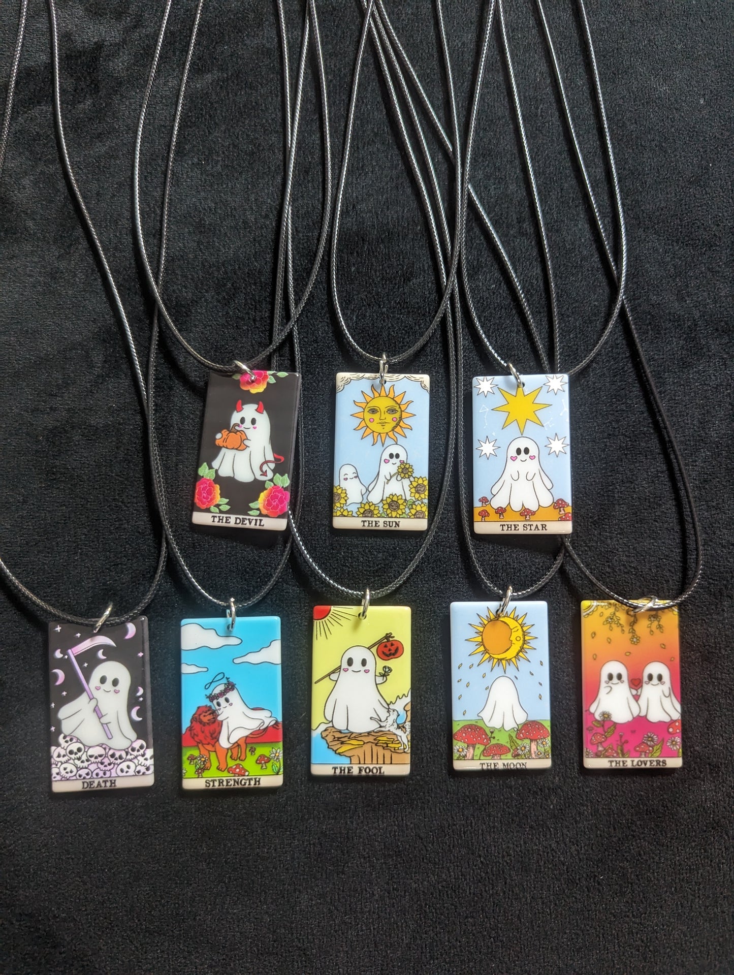 Ghostface Tarot Cord Necklace