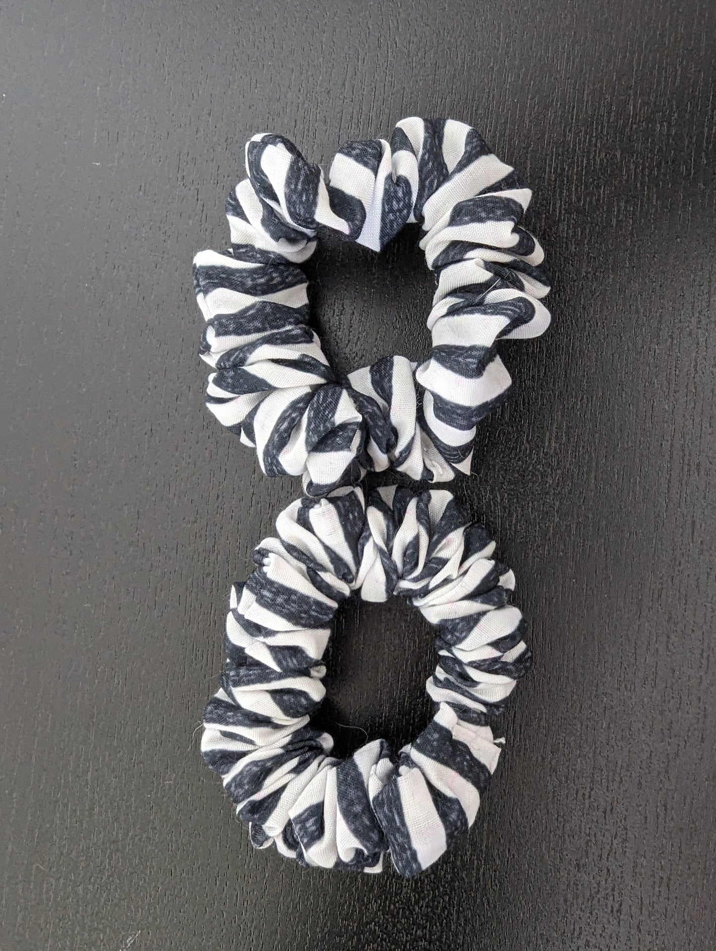 Beetlejuice Inspired Scrunchies