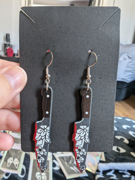 Flower Knife Earrings