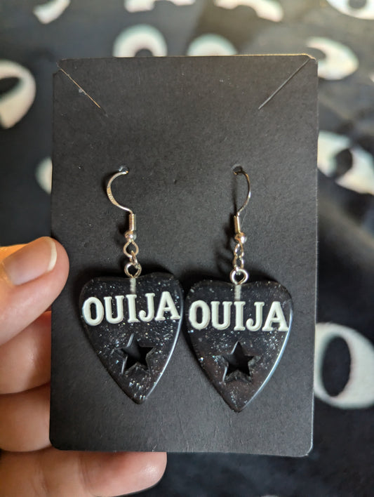 Ouija Earrings black