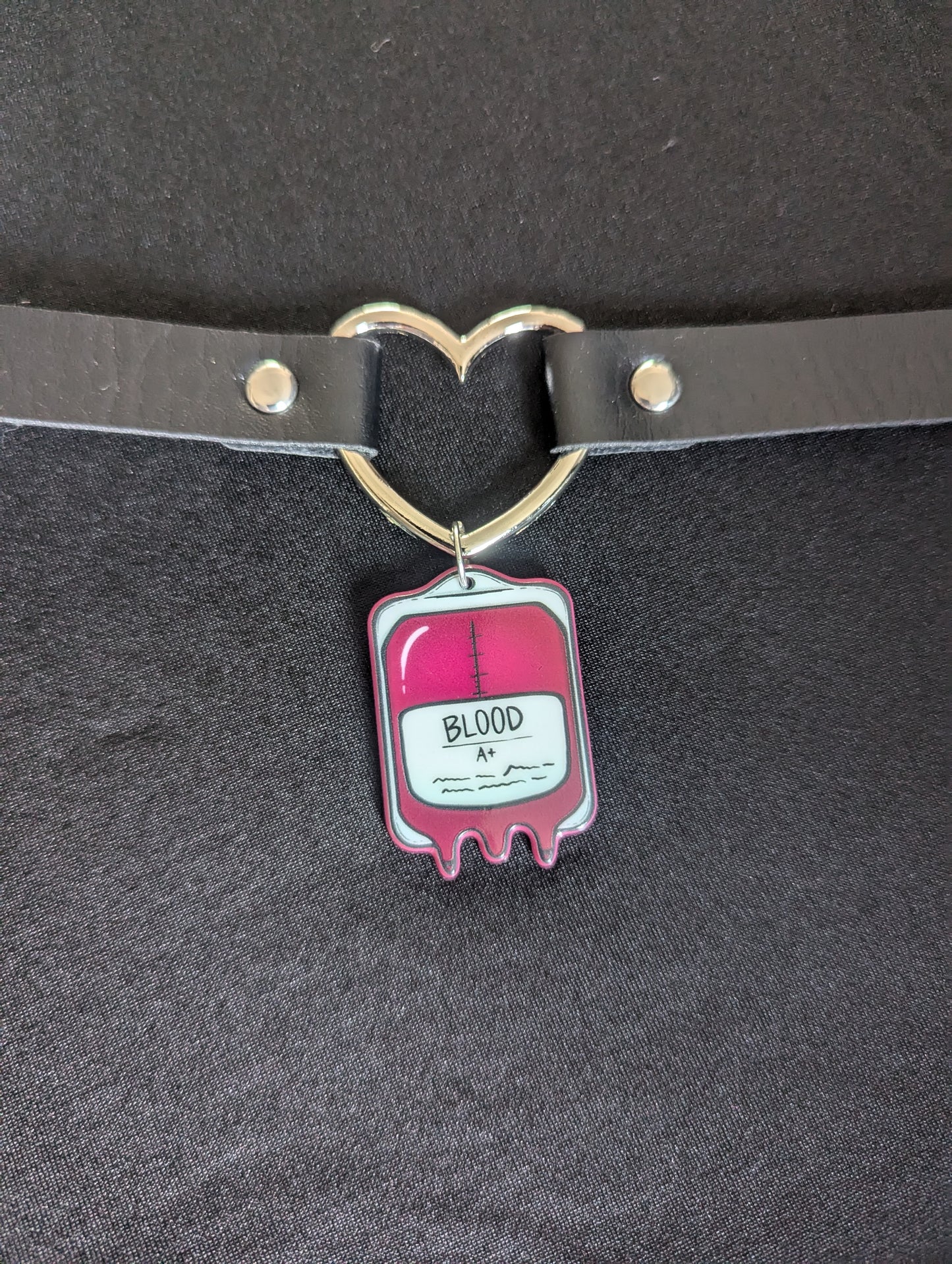 Blood Bag Heart Choker