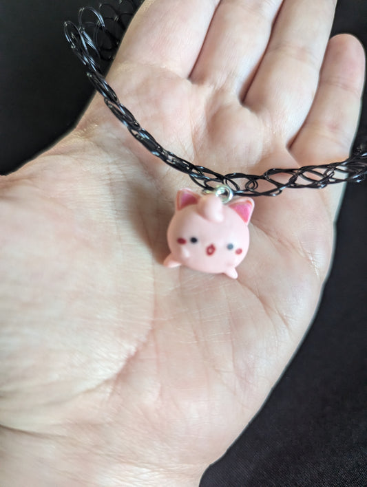 Pink Animal Tattoo Choker