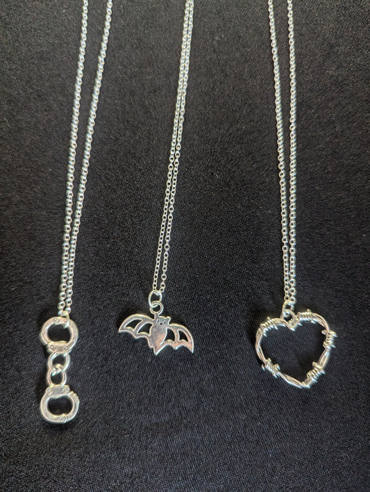 Mini Charm Silver Chain Necklace