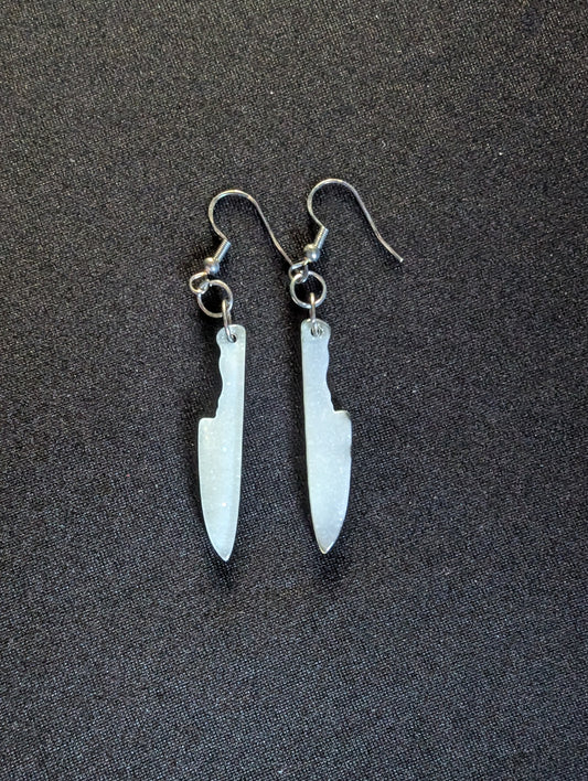 Knife Glitter Earrings